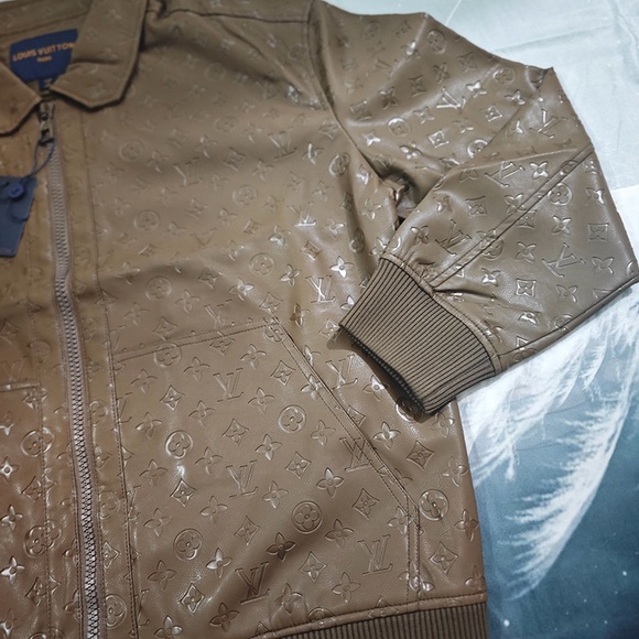 Louis Vuitton Brown Leather Flight Jacket - Picture 5 of 11